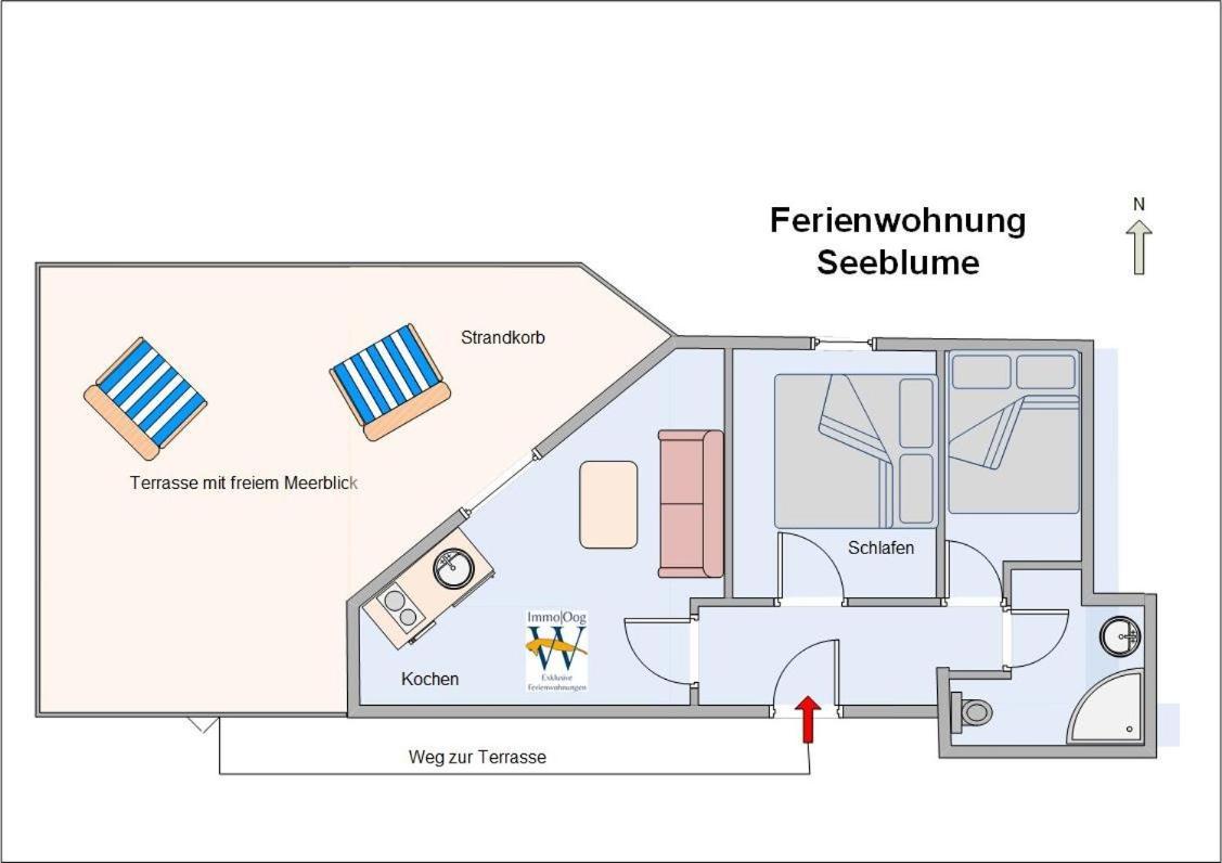 Seeblume Wangerooge Zewnętrze zdjęcie